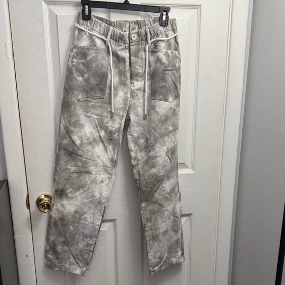Easel Los Angeles Pants - Easel Gray Tie-Dye Cargo Pants